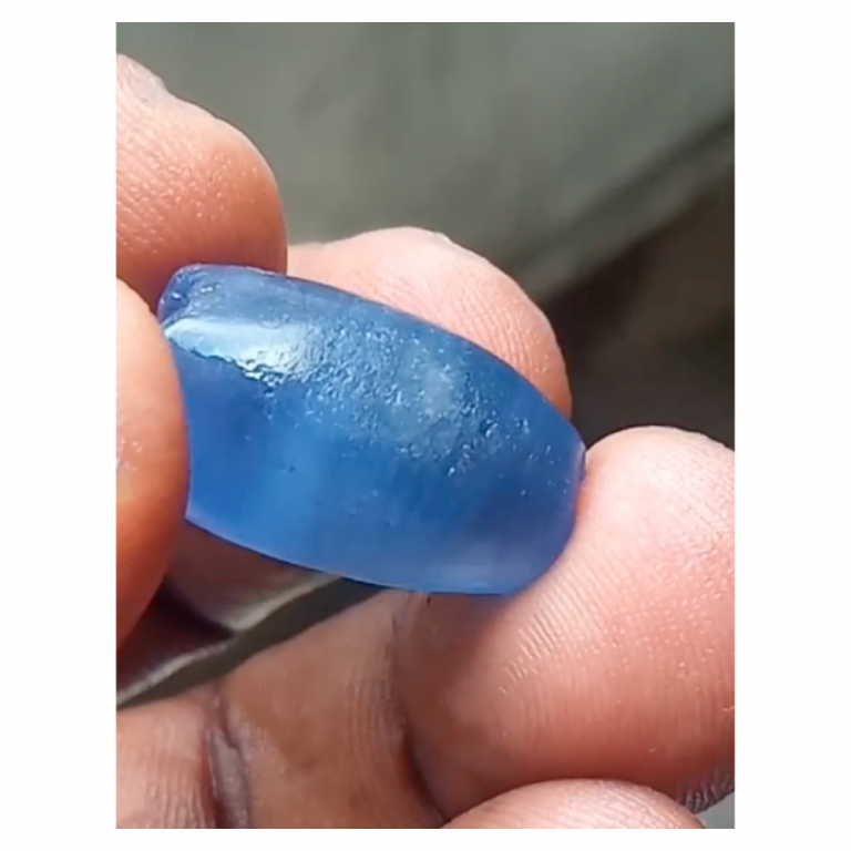 natural corundum blue sapphire